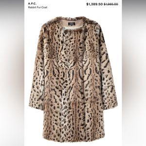 APC real fur coat